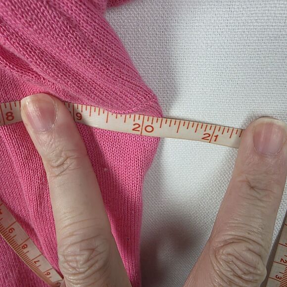 Lilly Pulitzer Pink Ruffle Cascading Kiernan Cardigan Sweater Size Medium Barbie - Picture 7 of 8